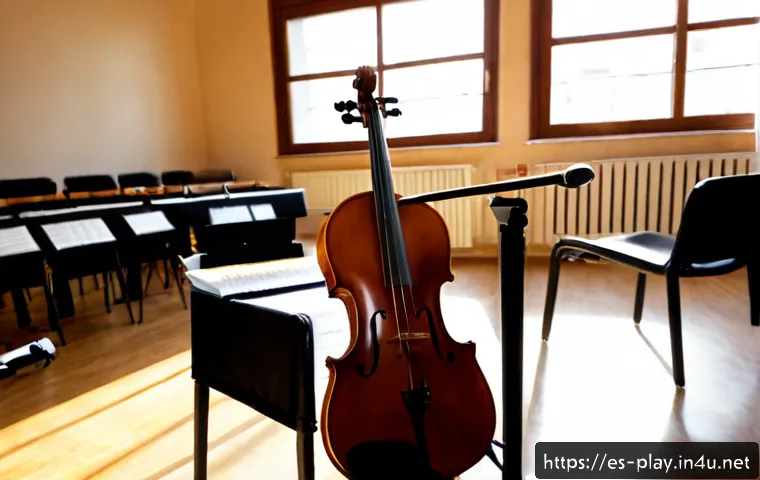 연주가 경력 쌓기를 위한 팁 - Photorealistic young classical violinist building a performance career, practicing confidently in a ...